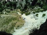 Cascada del Salto de los rganos. Desde su parte alta