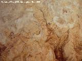 Pinturas rupestres del Abrigo de la Caada de la Cruz. Segundo ciervo detrs del primero