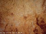 Pinturas rupestres del Abrigo de la Caada de la Cruz. Escena de caza