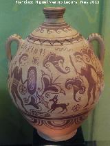 Tosal de San Miguel. Reproduccin de vaso con inscripciones iberas. Exposicin los Iberos - Jan