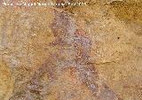 Pinturas rupestres de la Cueva del Engarbo I. Grupo II. Panel III. Detalle del falo