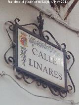 Calle Linares. Placa
