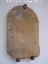 Historia de Santisteban del Puerto. Inscripcin romana. Museo Arqueolgico de Santisteban