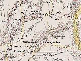 Historia de Santisteban del Puerto. Mapa 1850. Aparece como San Esteban del Campo