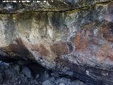 Pinturas rupestres del Barranco de la Cueva Grupo V. Paneles