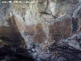 Pinturas rupestres del Barranco de la Cueva Grupo V. Panel principal