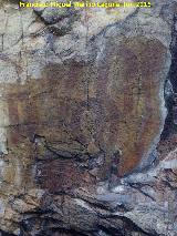 Pinturas rupestres del Barranco de la Cueva Grupo V. Antropomorfo