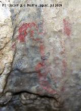 Pinturas rupestres de la Llana III. Figura inferior