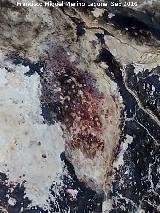 Pinturas rupestres del Pecho de la Fuente III. Mancha de la pared derecha