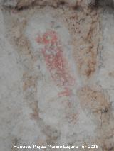 Pinturas rupestres de la Serrezuela de Pegalajar IV. Barra vertical