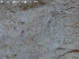 Pinturas rupestres de la Serrezuela de Pegalajar IV. Restos de pinturas bajo la capa de calcita