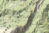 Peñón del Guante. Mapa