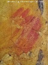 Pinturas rupestres y petroglifos de la Cueva de Doa Trinidad. Dedos