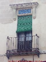 Casa de la Calle Fugitivos n 2. Balcn con azulejos
