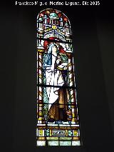 Santa Teresa de Jess. Vidriera del Seminario de Jan
