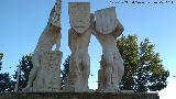 Monumento a la Batalla en la Aldea Navas de Tolosa. Los tres reyes