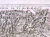Proyecto de Nuevas Poblaciones de Sierra Morena. Mapa 1787