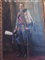 Alfonso XIII de Espaa. Cuadro de Jos Nogu Mass siglo XX. Museo Provincial de Jan