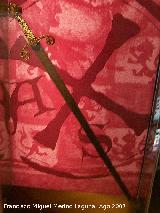 Espada de Alfonso X en el Castillo de Lorca