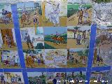 Paseo de los Adoquines. Azulejos del Quijote