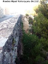 Castillo Viejo de Santa Catalina. Torreón de Tapial. Diferencia de altura entre el Torreón de Tapial y el Torreón del Patio