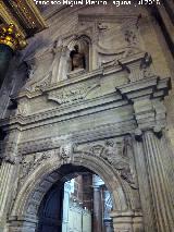 Catedral de Jaén. Antesala Capitular. Puerta de acceso a la antesala de la Sala Capitular