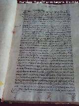 Archivo Histrico Provincial. Documento de 1589. Archivo Histrico Provincial de Jan