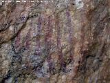 Pinturas rupestres de la Cueva de la Graja-Grupo VI. Barras de la derecha inferiores
