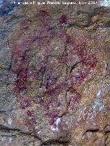 Pinturas rupestres de la Cueva de la Graja-Grupo XI. Antropomorfo inferior