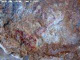 Pinturas rupestres de la Cueva de la Graja-Grupo XII. Parte izquierda del panel