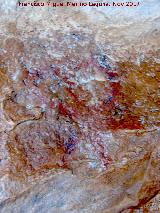 Pinturas rupestres de la Cueva de la Graja-Grupo XII. Antropomorfo superior central