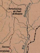 Río Guadalentín. Mapa 1885