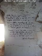 Casas Cueva de El Salón. Escrito
