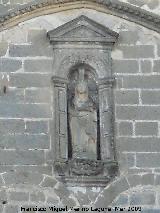 Catedral de Baeza. Puerta Gótica cegada. Hornacina de la Virgen