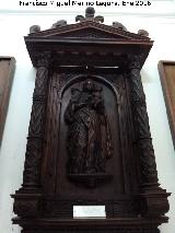 Catedral de Baeza. Museo. Talla de la Virgen con el Niño procedente del sillón presidencial del coro