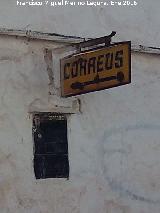 Casa de Correos de los Mochuelos. Cartel