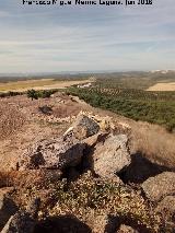 Recinto fortificado de Pachena. Vistas hacia el Cortijo Pachena
