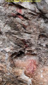 Pinturas rupestres de la Cueva del Fraile I. Restos