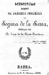 Historia de Segura. Partido Jucicial 1842