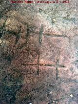 Petroglifos de Burguillos. Dobles cruciformes