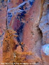 Pinturas rupestres del Abrigo del Guadaln I. Restos