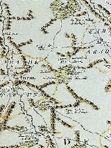 Molino del Cortijillo. Mapa de 1735