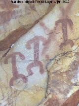 Pinturas rupestres del Barranco de la Cueva Grupo I. Antropomorfos