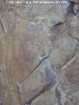 Pinturas rupestres del Barranco de la Cueva Grupo I. Restos de pinturas rupestres