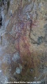 Petroglifos y pinturas rupestres del Abrigo de la Tinaja V. Pinturas rupestres