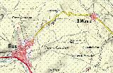 Hueco del Lindero. Mapa