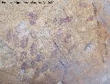 Pinturas rupestres de la Cueva de la Higuera. Puntos