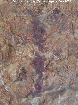 Pinturas rupestres del Abrigo de Mingo. Ramiforme