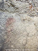 Pinturas rupestres del Abrigo de los Caones I. Barra y punto