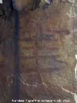 Pinturas rupestres del Collado de la Aviacin. Ramiforme superior del Grupo II